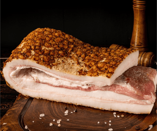 Сало з мʼясом